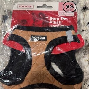 Voyager Step-In Plush Harness - Tan and Black